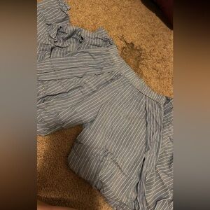 Striped Blue and White Pants